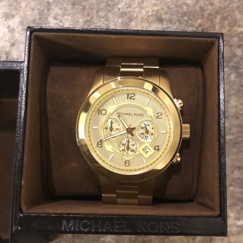 Micheal kors gold plated watch
